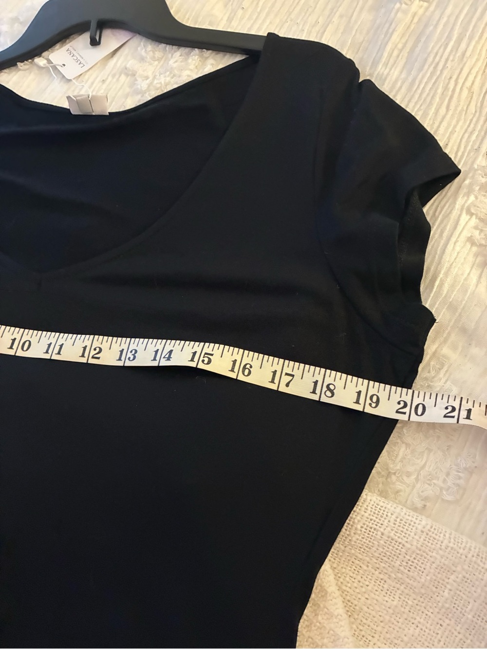 NWT Lascana Black V-Neck Short Sleeve Midi Dress - Picture 5 of 5